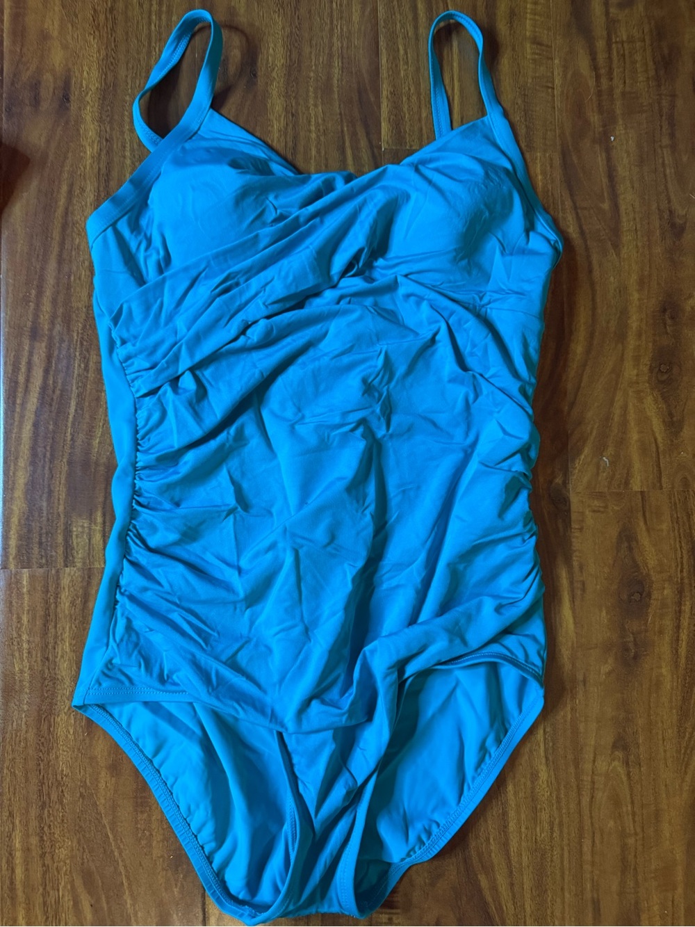 Women’s Jantzen Turquoise Blue One-Piece Swimsuit